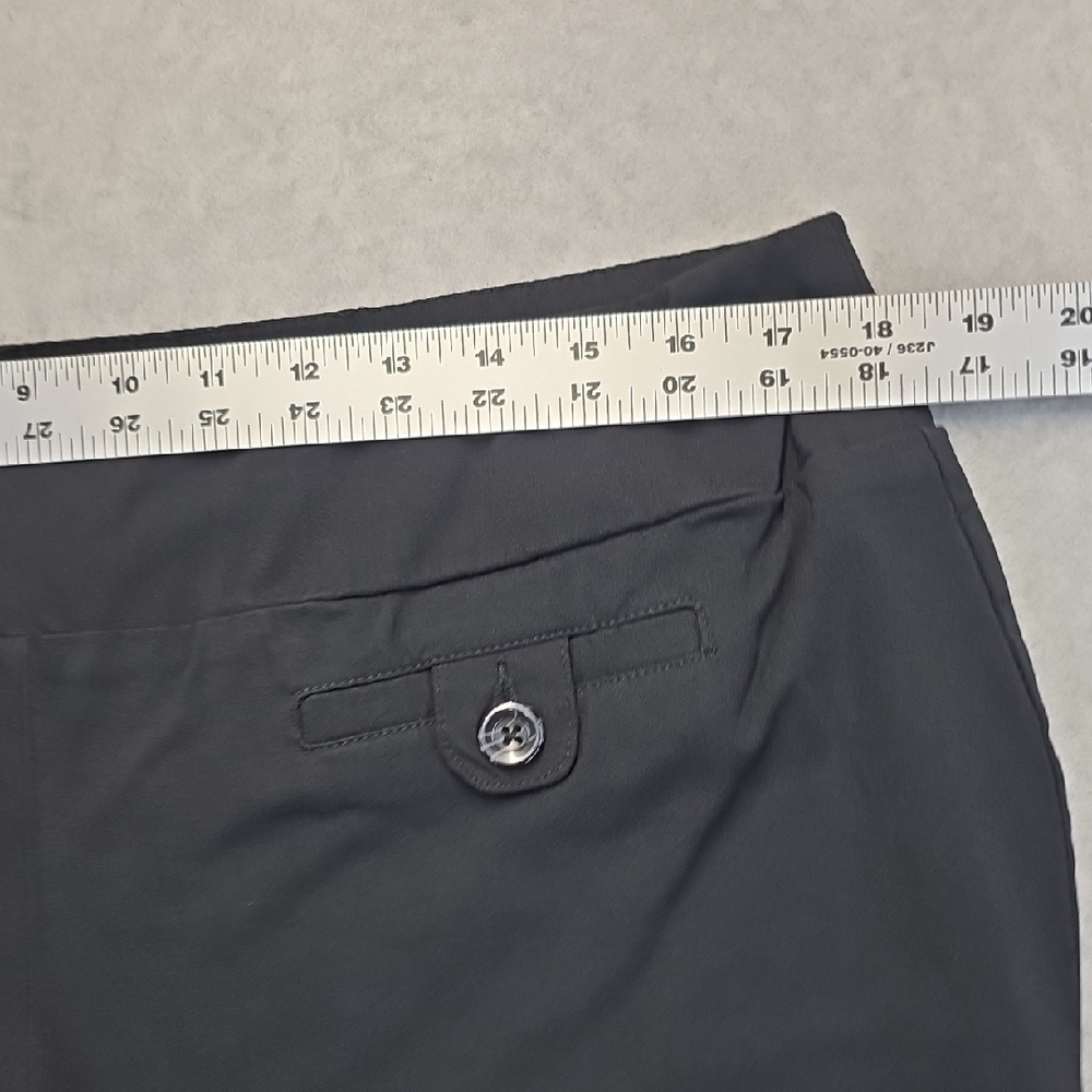 Style & Co Black Stretch Dress Pants Women’s XL Short Work Slacks - Picture 4 of 10